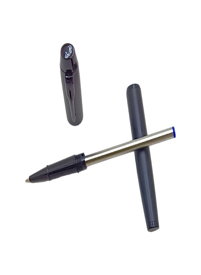 auteur Executive 288 Roller Ball Pen Black Matte Finish Designer Metal Body Best Gift For Men & Women Professional Executive Office, Nice Pens (Blue Ink) - Image 3