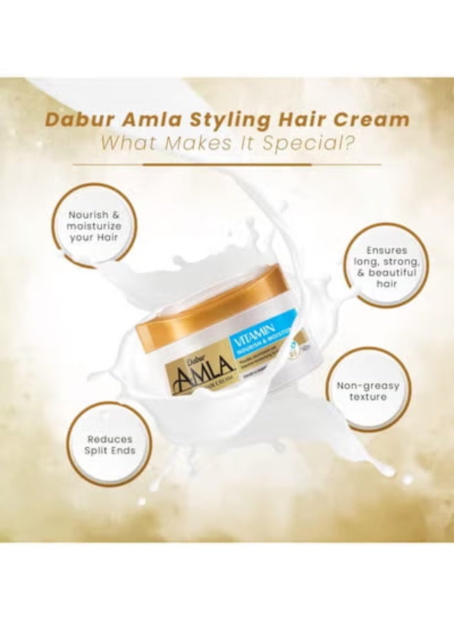 Dabur Amla Styling Hair Cream With Vitamin B5- 125 Ml (Packaging may vary)