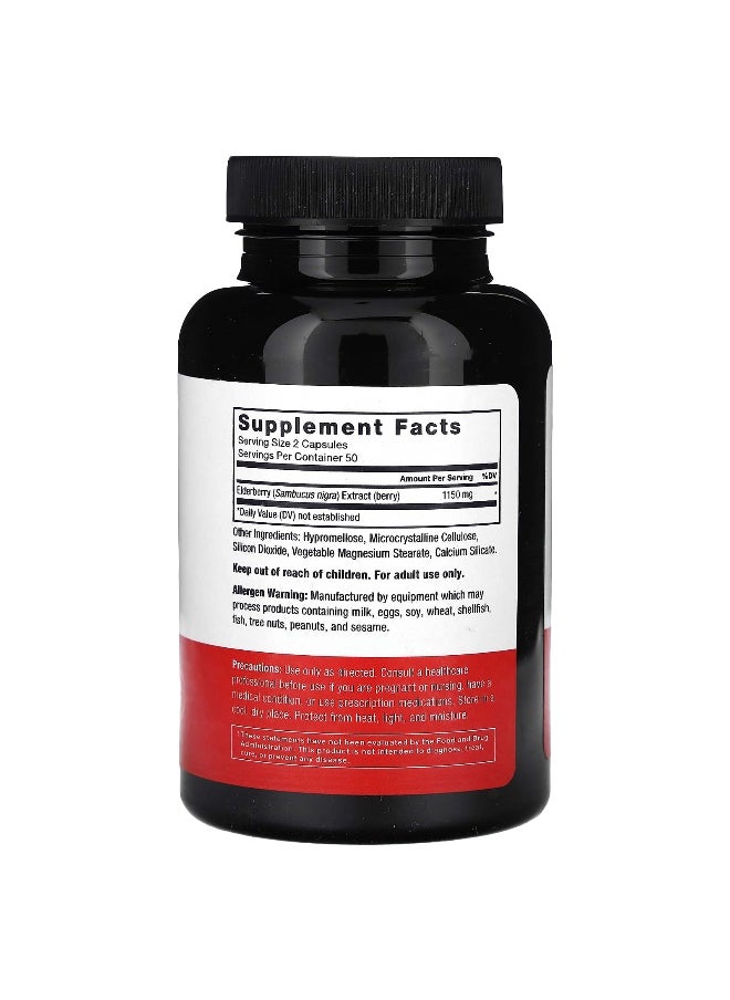 Force Factor - Force Factor, Elderberry, 1,150 mg, 100 Vegetable Capsules (575 mg per Capsule) - Image 1