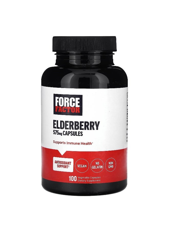 Force Factor - Force Factor, Elderberry, 1,150 mg, 100 Vegetable Capsules (575 mg per Capsule) - Image 1