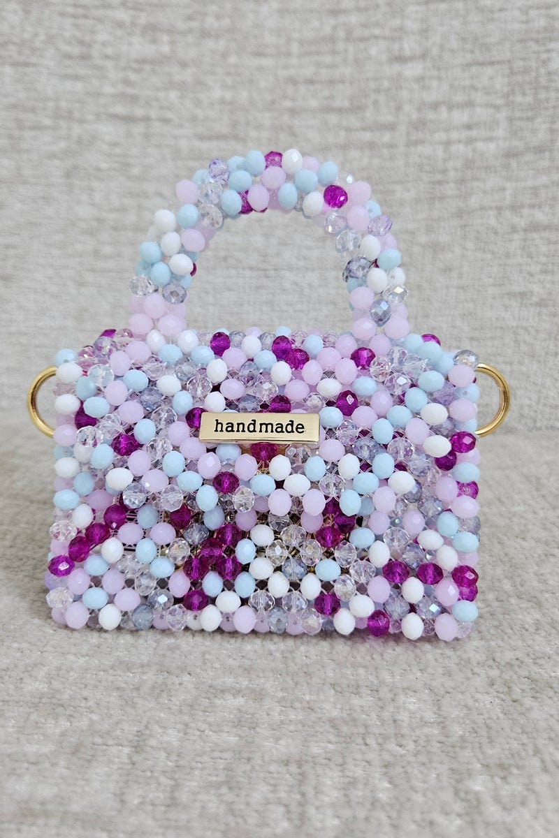 Handmade Crystal beaded bag - Image 1