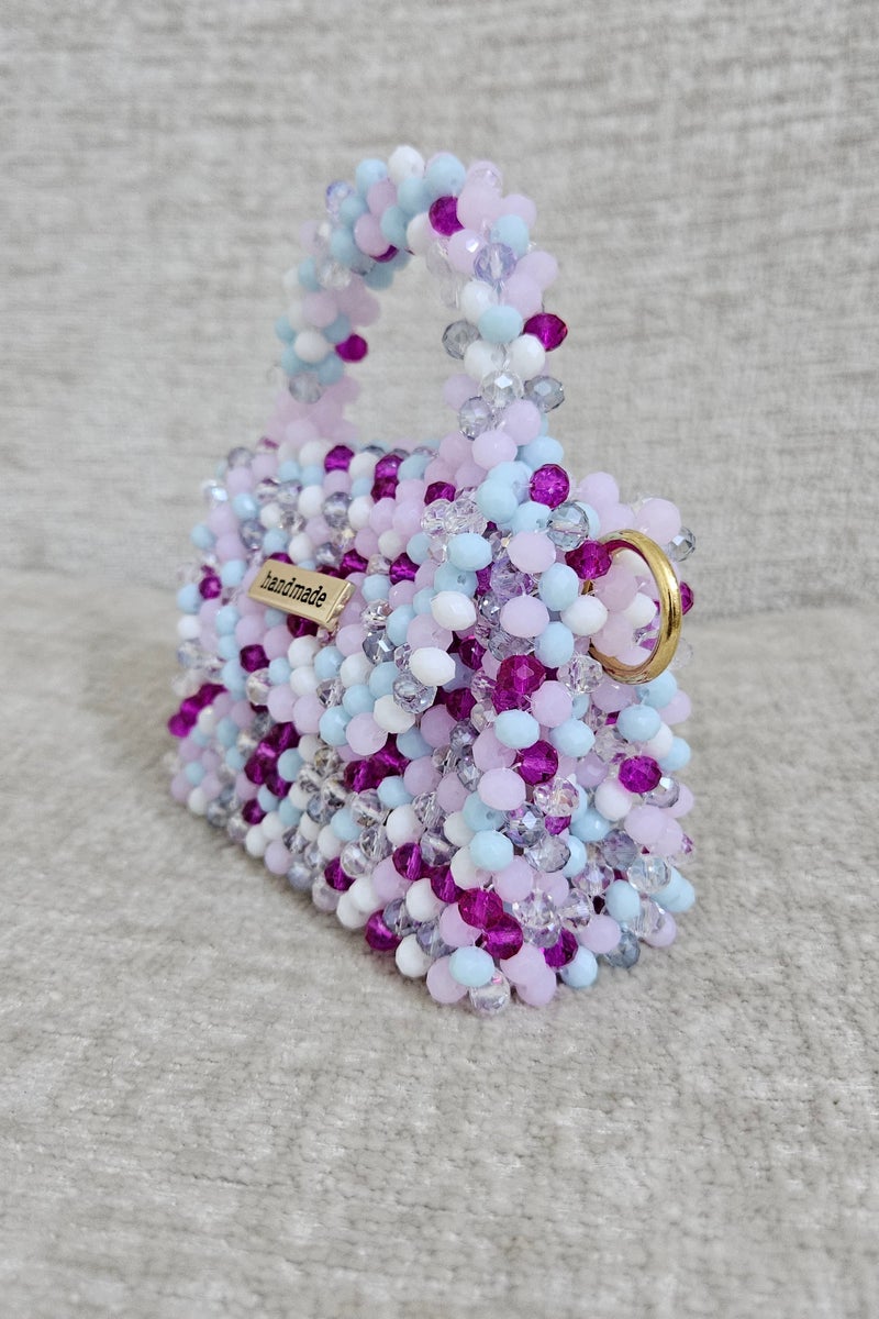 Handmade Crystal beaded bag - Image 2