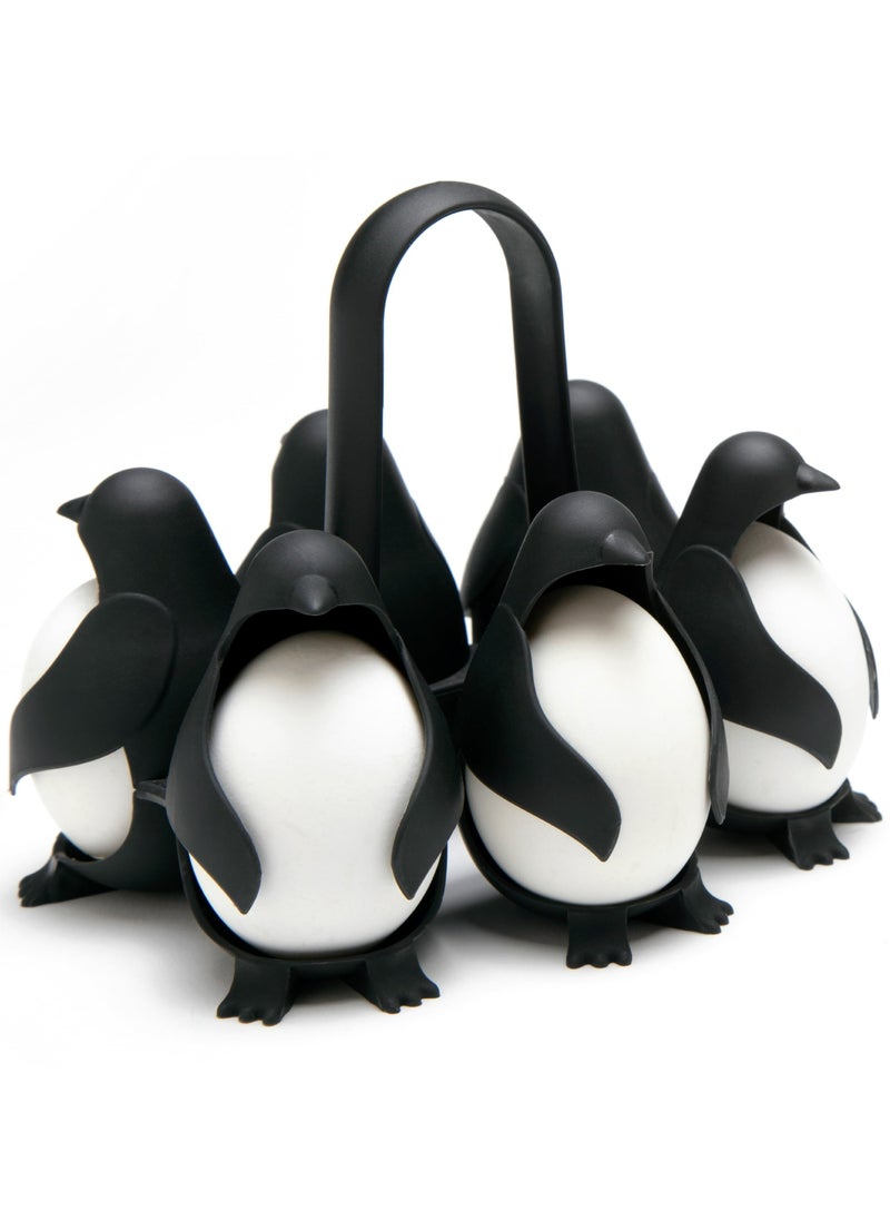 CMGTYYD - Penguin-Shaped Boiled Egg Cooker, 3-in-1 Cook, Store and Serve Egg Holder for Making Soft or Hard Boiled Eggs - Image 1