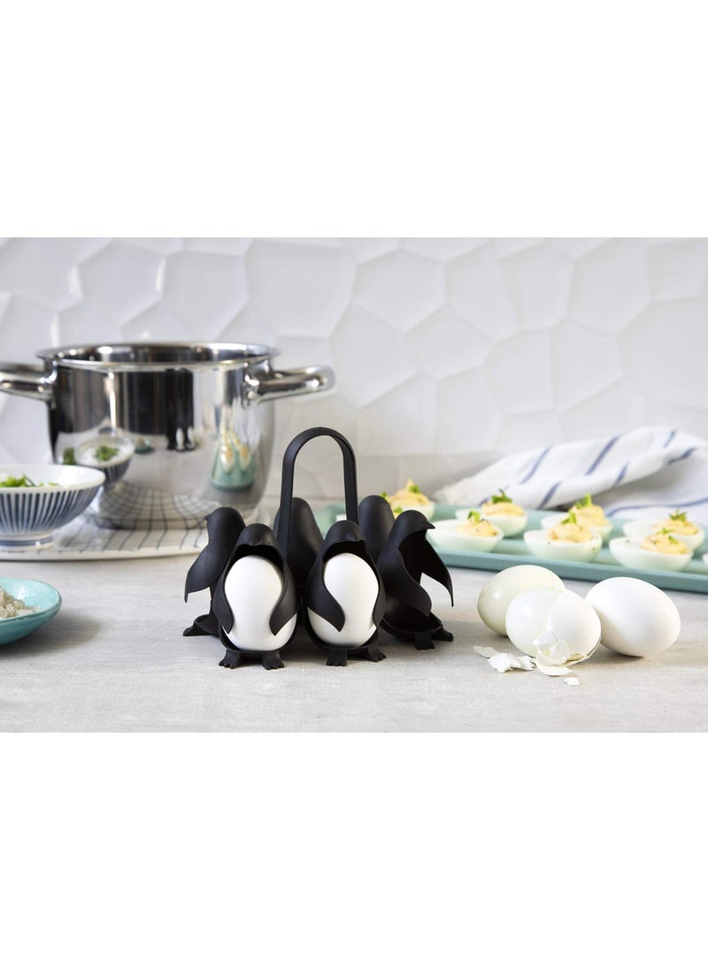 CMGTYYD - Penguin-Shaped Boiled Egg Cooker, 3-in-1 Cook, Store and Serve Egg Holder for Making Soft or Hard Boiled Eggs - Image 1
