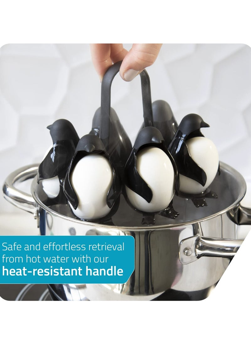 CMGTYYD - Penguin-Shaped Boiled Egg Cooker, 3-in-1 Cook, Store and Serve Egg Holder for Making Soft or Hard Boiled Eggs - Image 1