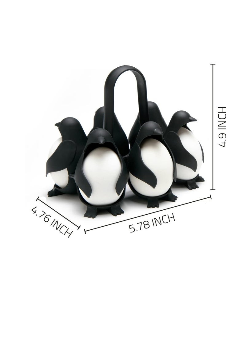 CMGTYYD - Penguin-Shaped Boiled Egg Cooker, 3-in-1 Cook, Store and Serve Egg Holder for Making Soft or Hard Boiled Eggs - Image 1