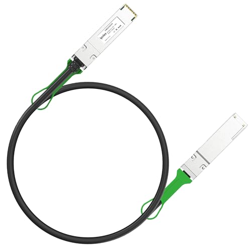 ipolex 40G QSFP+ DAC Twinax Cable, 40GBASE-CR4 Passive Direct Attach Copper Cable, 0.5m (1.64ft), for Cisco QSFP-H40G-CU50CM, Meraki MA-CBL-40G-50CM, Intel XLDACBL05, Mikrotik, Netgear, TP-Link,D-Link - Image 1