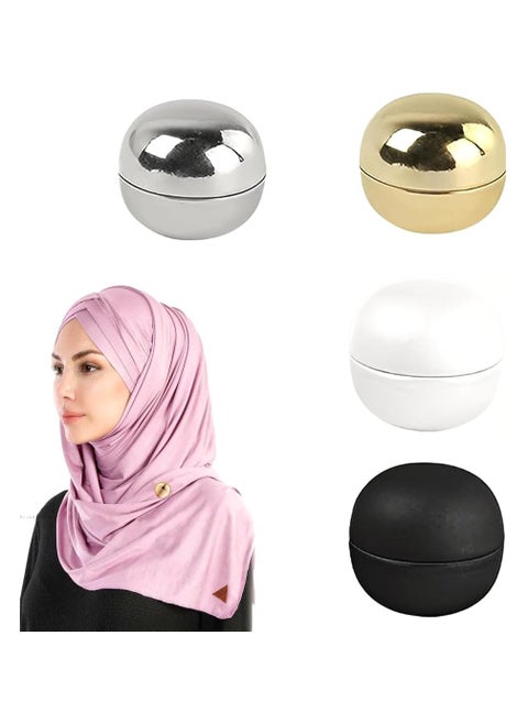Hijab Colorful Magnetic Pin Scarves Clothes Pinless Brooch Pins