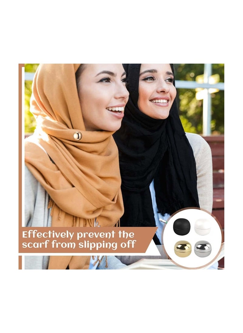 Hijab Colorful Magnetic Pin Scarves Clothes Pinless Brooch Pins