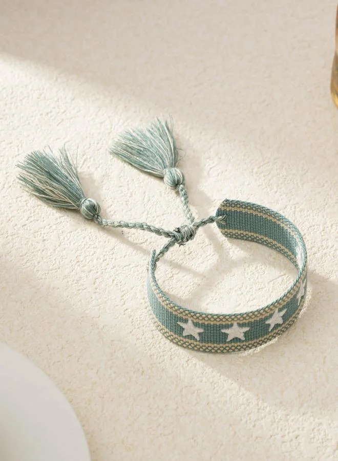 Take Two  Multi-Color Star Embellished Woven Bracelet for Women | Best Price UAE