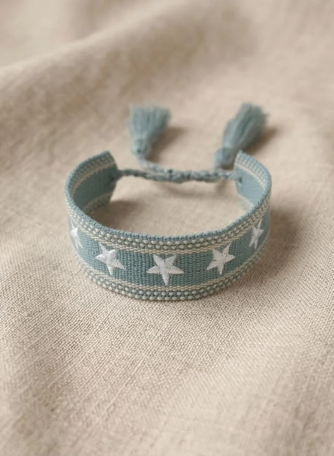 Take Two  Multi-Color Star Embellished Woven Bracelet for Women | Best Price UAE