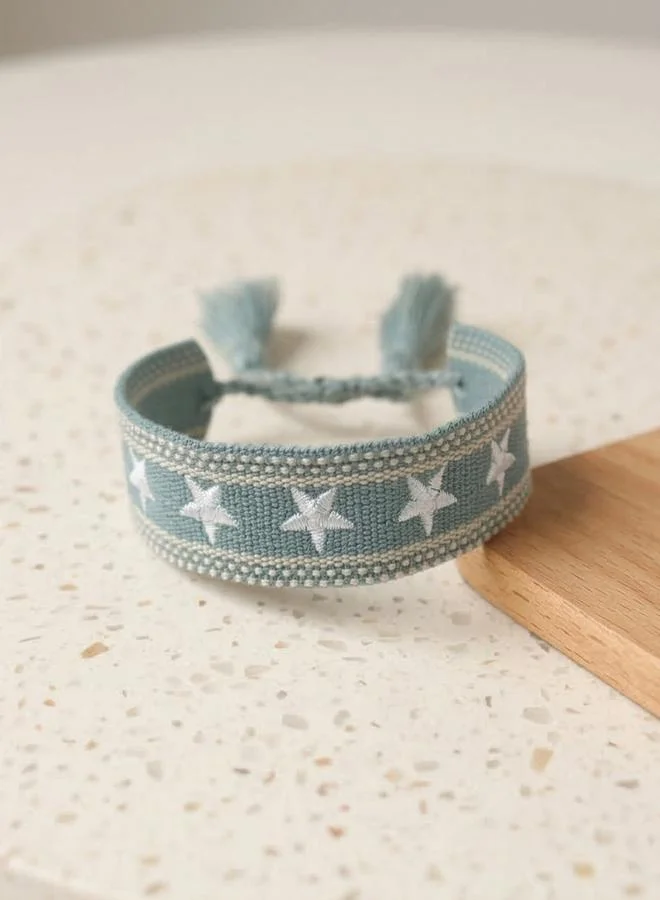 Take Two  Multi-Color Star Embellished Woven Bracelet for Women | Best Price UAE