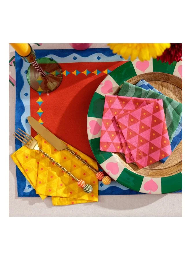 Zsa Zsa Zsu Nilüfer Colored Napkin Set 25x25 cm.