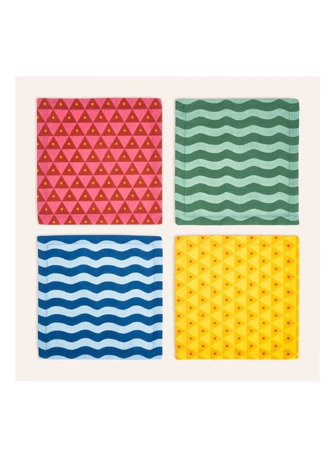 Zsa Zsa Zsu Nilüfer Colored Napkin Set 25x25 cm.