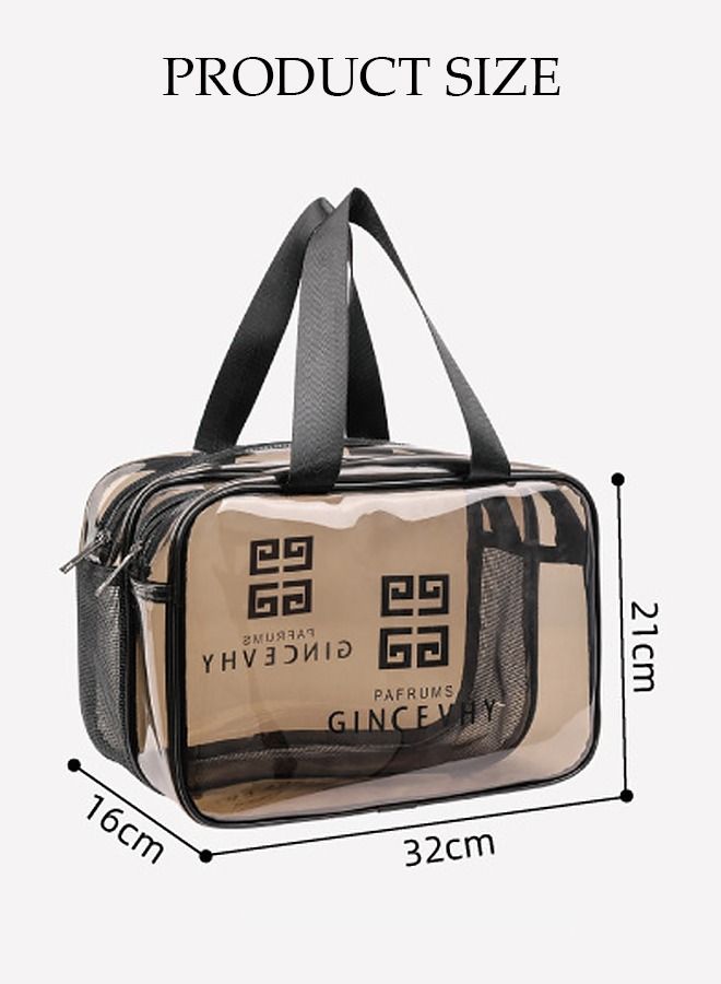 DUNISO Makeup Bag for Women and Men Cosmetic Bag with Wet and Dry Pocket Waterproof Travel Toiletry Bag Storage Organizer Case for Accessories Shampoo Toiletries - Image 4