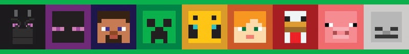 RoomMates Minecraft Iconic Faces Peel and Stick Wallpaper Border, RMK12377BD - Image 5