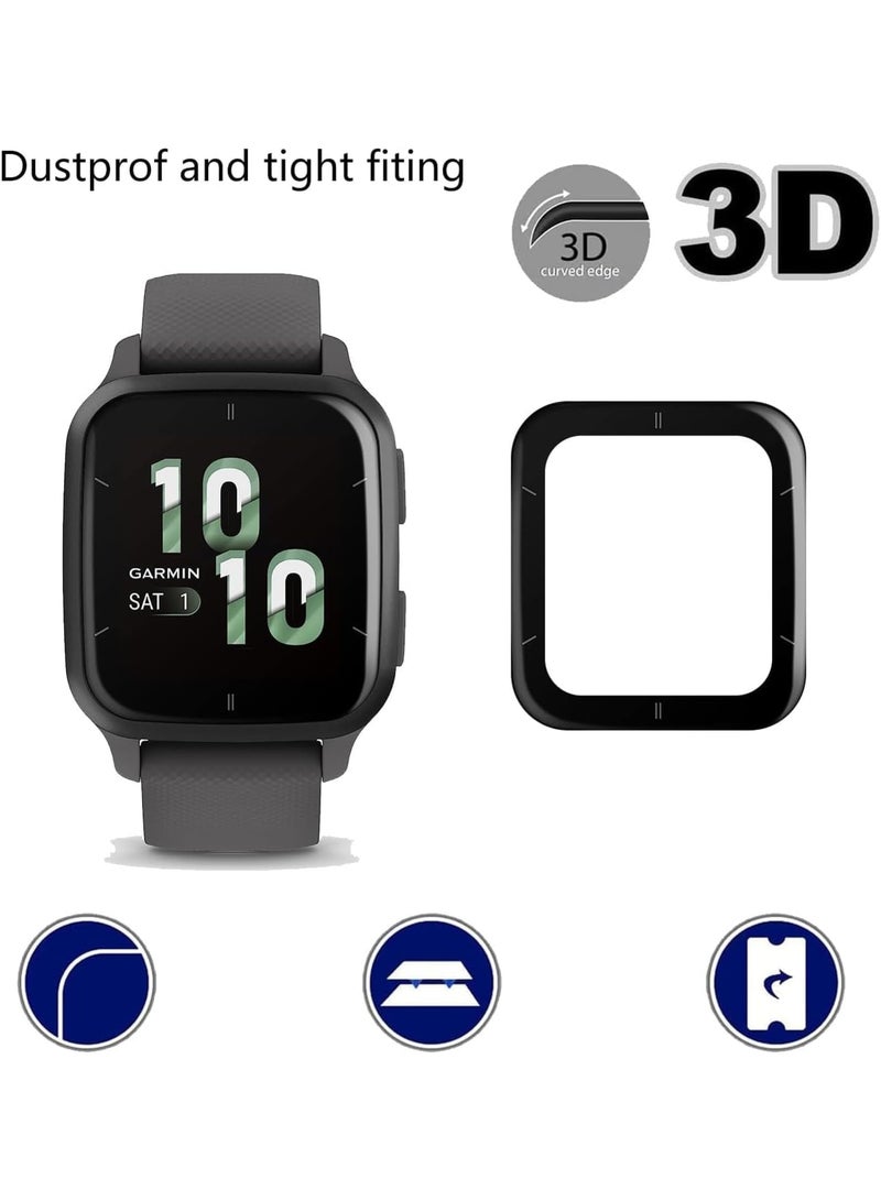 SOLARAE Screen Protector for Garmin Venu Sq 2 GPS Smartwatch, 4 Pack Invisible Ultra HD Clear Film Anti Scratch Skin Guard - Smooth/Self-Healing/Bubble, Compatible with Garmin Venu Sq 2 Watch - Image 4