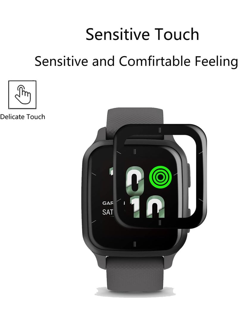 SOLARAE Screen Protector for Garmin Venu Sq 2 GPS Smartwatch, 4 Pack Invisible Ultra HD Clear Film Anti Scratch Skin Guard - Smooth/Self-Healing/Bubble, Compatible with Garmin Venu Sq 2 Watch - Image 2