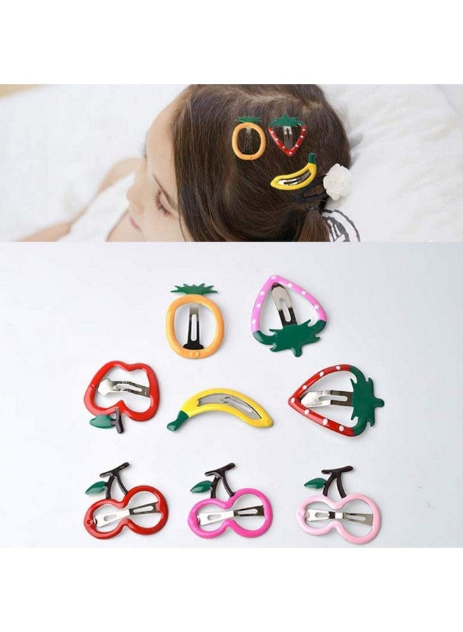 Teensery 12 Pcs Cartoon Fruit Shape Snap Hair Clips No Slip Hair Snap Barrettes Hair Accessories For Women And Girls (Random Pattern) - Image 3
