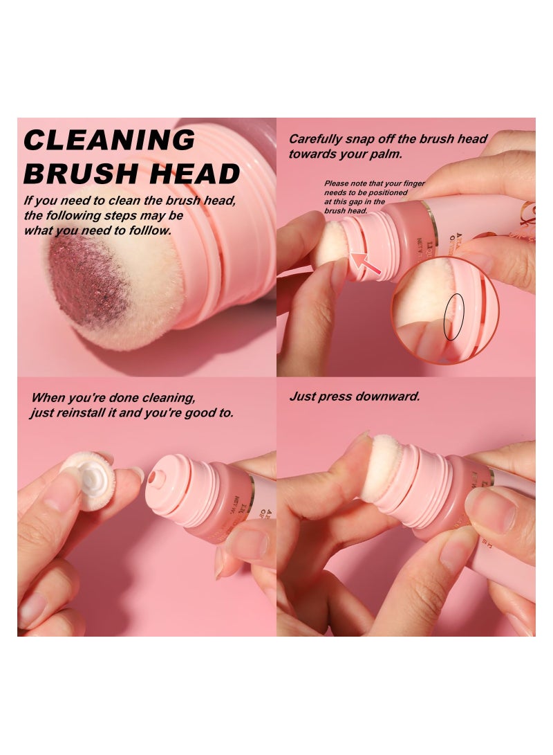 SYOSI Matte Liquid Blush Wand Velvety Cheek Tint Long Lasting Rubor Liquido Blendable Buildable Maquillaje Para Mejillas 25ml - Image 3