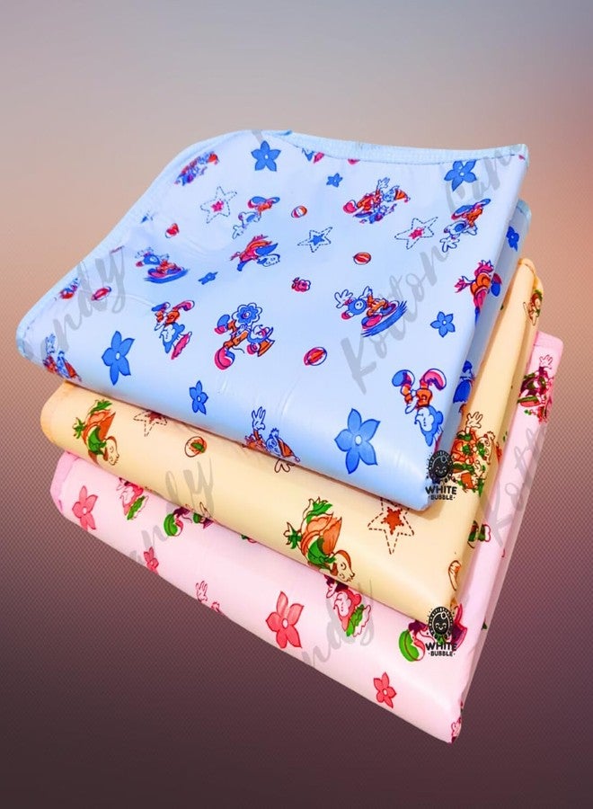 White Bubble Baby Cot Waterproof Sheet - Lightweight, Anti-Piling, Reusable || Infant Sheet || 0-6 Month Unisex Baby - Image 1