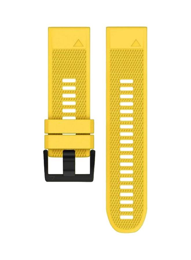 NIBEMINENT Replacement Band For Garmin Fenix 5 Yellow