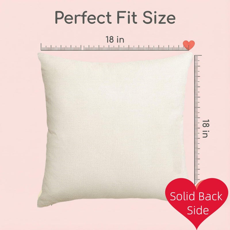 Ni-JASW Valentines Day Throw Pillow Covers 18x18 inch Set of 4, Buffalo Plaid Pink Red Hearts Pillow Cases for Couch Sofa Holiday Home Decor - Image 2