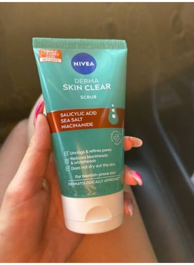 نيفيا مقشر نيفيا ديرما سكين كلير (Nivea Derma Skin Clear) المضاد للشوائب، سعة 150 مل - Image 2