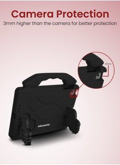 Moxedo Moxedo Shockproof Protective Case Cover Lightweight Convertible Handle Kickstand for Kids Compatible for iPad Mini 1/2/3/4/5 - Black  - Image 2