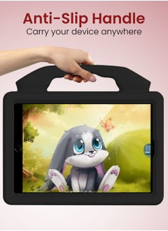Moxedo Moxedo Shockproof Protective Case Cover Lightweight Convertible Handle Kickstand for Kids Compatible for iPad Mini 1/2/3/4/5 - Black  - Image 3