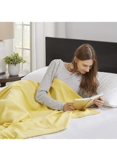 Liquid Cotton Luxury Blanket Premium Soft Cozy 100 Percent Ring Spun Cotton For Bed Couch Or Sofa Full Queen Yellow - pzsku/Z33783FB82055B450F2F3Z/45/_/1741446530/fabe7610-71a0-4cdc-bc55-f2a78d3b97ae