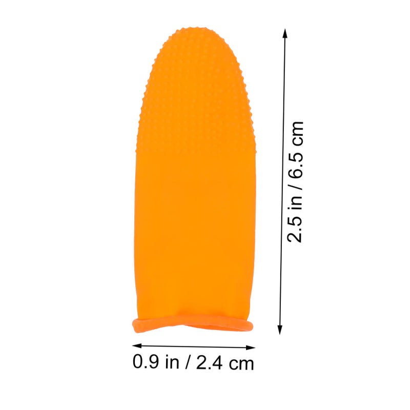 Thick Anti Slip Rubber Finger Sleeves 6 5X2 4X0 5CM 100pcs Set for Gaming Touchscreen - Image 3
