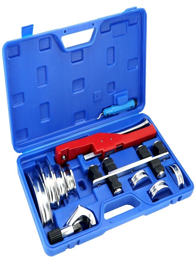 QWORK Tubing Bender Kit for HVAC & Refrigeration Systems - Bends 1/4 to 7/8 Inch Soft Copper & Aluminum Tube - Image 1