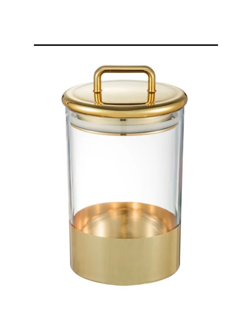 MARS Q Elegant transparent golden storage box (1 piece) Exquisite craftsmanship is reflected in its attractive and beautiful appearance.  - Image 4