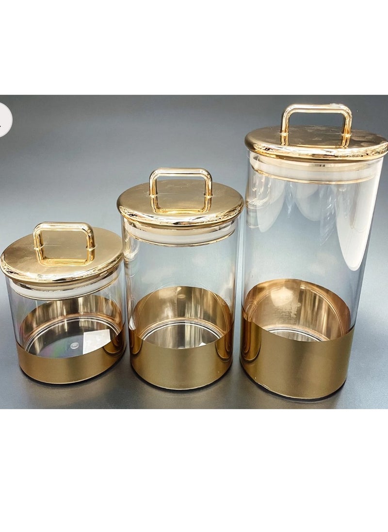 MARS Q Elegant transparent golden storage box (1 piece) Exquisite craftsmanship is reflected in its attractive and beautiful appearance.  - Image 2