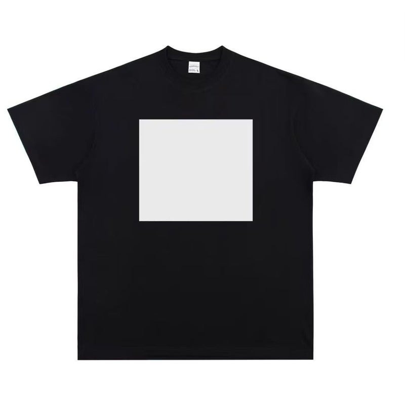 American Luminous Sketchpad Short-Sleeved T-Shirt Fluorescent Clothes Painting Luminous Printing Neutral Style Heavy-Weight Niche Design Sense - Image 1