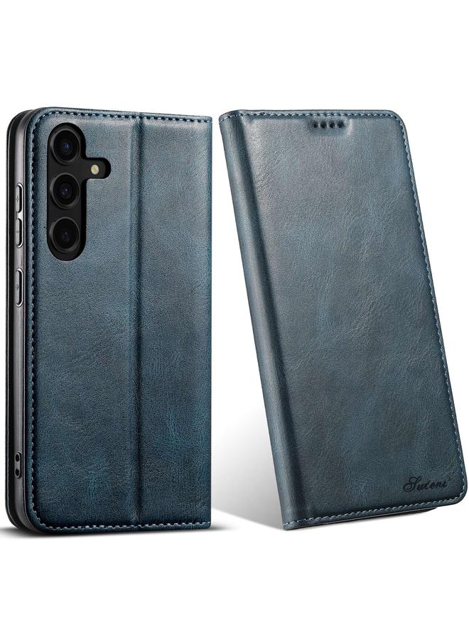 Suteni Case For Samsung Galaxy S24+ 5G J02 Oil Wax Wallet Leather Phone Case - Image 1