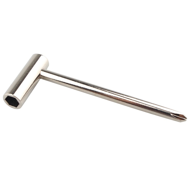 Futheda Guitar Truss Rod Wrench Luthier Screwdriver Instrument Accessory Repair Tool - 1/4â€ Compatible with Taylor Guitars (Silver)