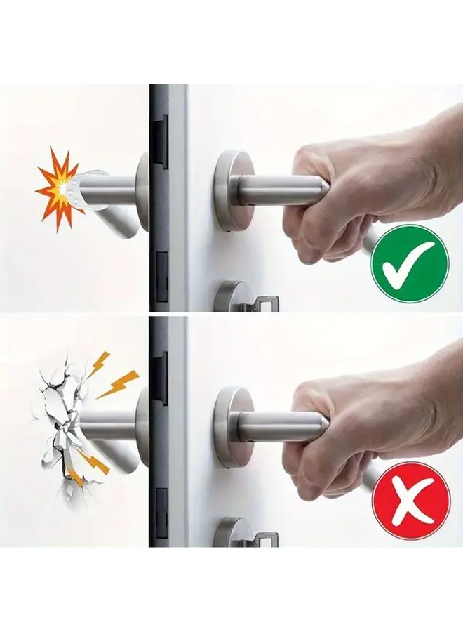 7PCS Transparent O Type Anti Collision Door Stops For Bathroom And Commercial Use - Image 3