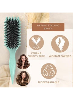 Generic 2024 Newest Bounce Curl Brush,Bounce Curl Defining Brush,Curl Defining Brush,Hair Brush Styling Brush,Shaping and Defining Curls for Women Girls (Color : Green)  - Image 4