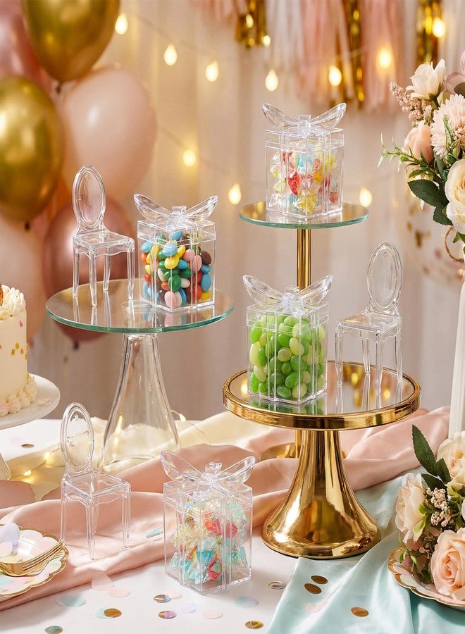 Mifoci 24 Pcs Clear Acrylic Gift Boxes Chair Shaped Party Favor Gift Holders for Wedding Events Reception Accessories Baby Shower Favor Holders Decorations Supplies - Image 5