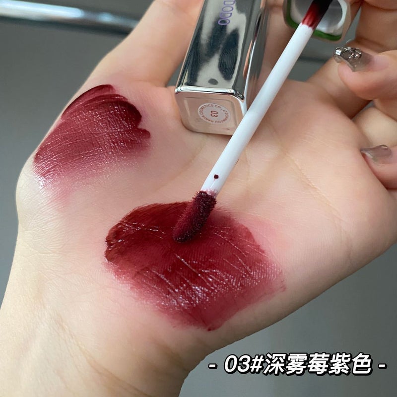 Toot Dodo~Flower Heart Scattered Small Silver Tube Mirror Lip Glaze Moisturizing Watery Lip Lipstick Lip Gloss For Women - Image 5