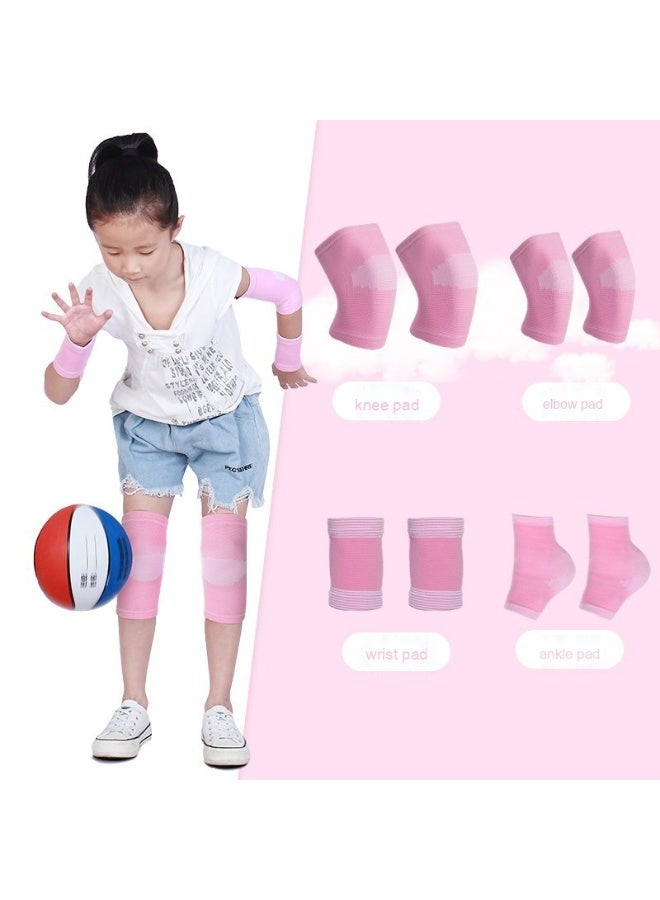 Children's Summer Sports Protective Gear Set - Essential Lightweight Knee and Elbow Pads for Fall Protection