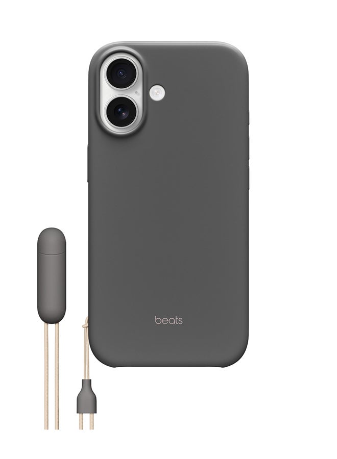ابل  حافظة Beats لجهاز iPhone 17 مع قاعدة دعم وMagSafe وتحكم في الكاميرا - رمادي جرانيت - Image 1