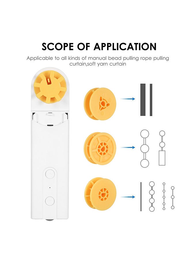 Generic - Solar Powered Zigbee Control Smart Blinds Drive Motor  Motorized Chain Roller Voice Control Shade Shutter Drive Motor Replacement for Alexa  Home Support Time Scene and Group Mode (Requires Zigbee 3.0 or Later) - Image 1