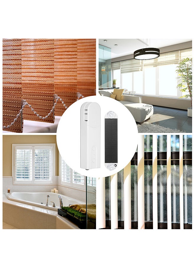 Generic - Solar Powered Zigbee Control Smart Blinds Drive Motor  Motorized Chain Roller Voice Control Shade Shutter Drive Motor Replacement for Alexa  Home Support Time Scene and Group Mode (Requires Zigbee 3.0 or Later) - Image 1