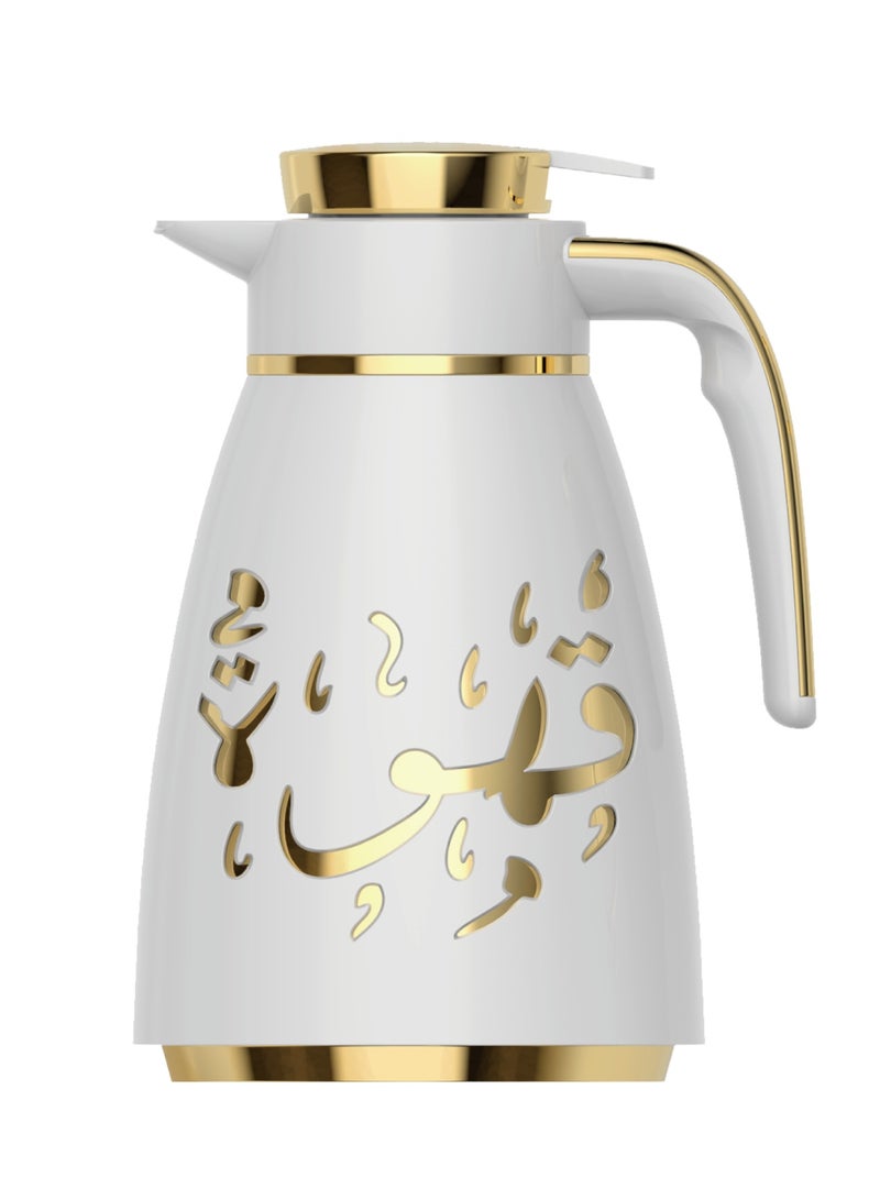 Plastic Coffee  Flask 1 L White -DA1012