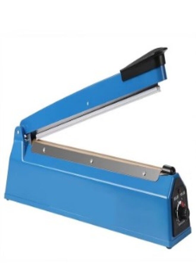 Generic Electric Manual Hand Impulse Heat Sealer Sealing Packaging Machine For Plastic Packet Pouch Bag Polybag Packing Kitchen Seal Package Poly (8" /20CM),300W, PFS-200 Blue 