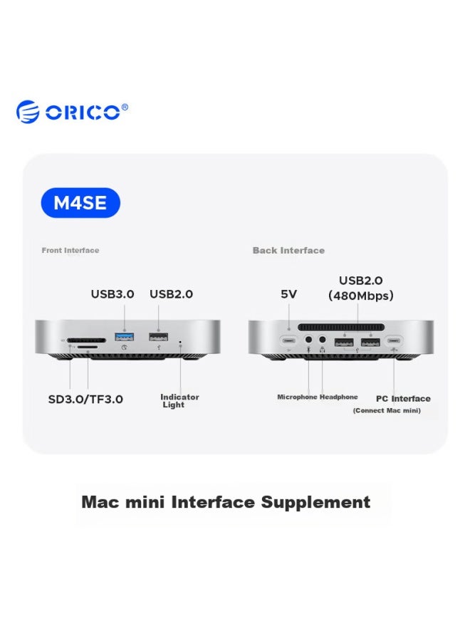 Orico 1tb Portable Ssd Compatible With Mac Mini M4 Expansion Dock, Minimate External Hard Drive Storage Cooling Stand M4se - Image 5