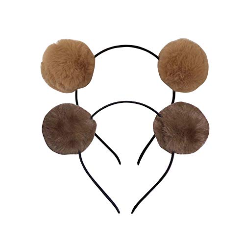 Cartsyou Pom Pom Headband Head Hoop Animal Style Cute fluffy Hairband for Halloween Costume (D) - Image 4